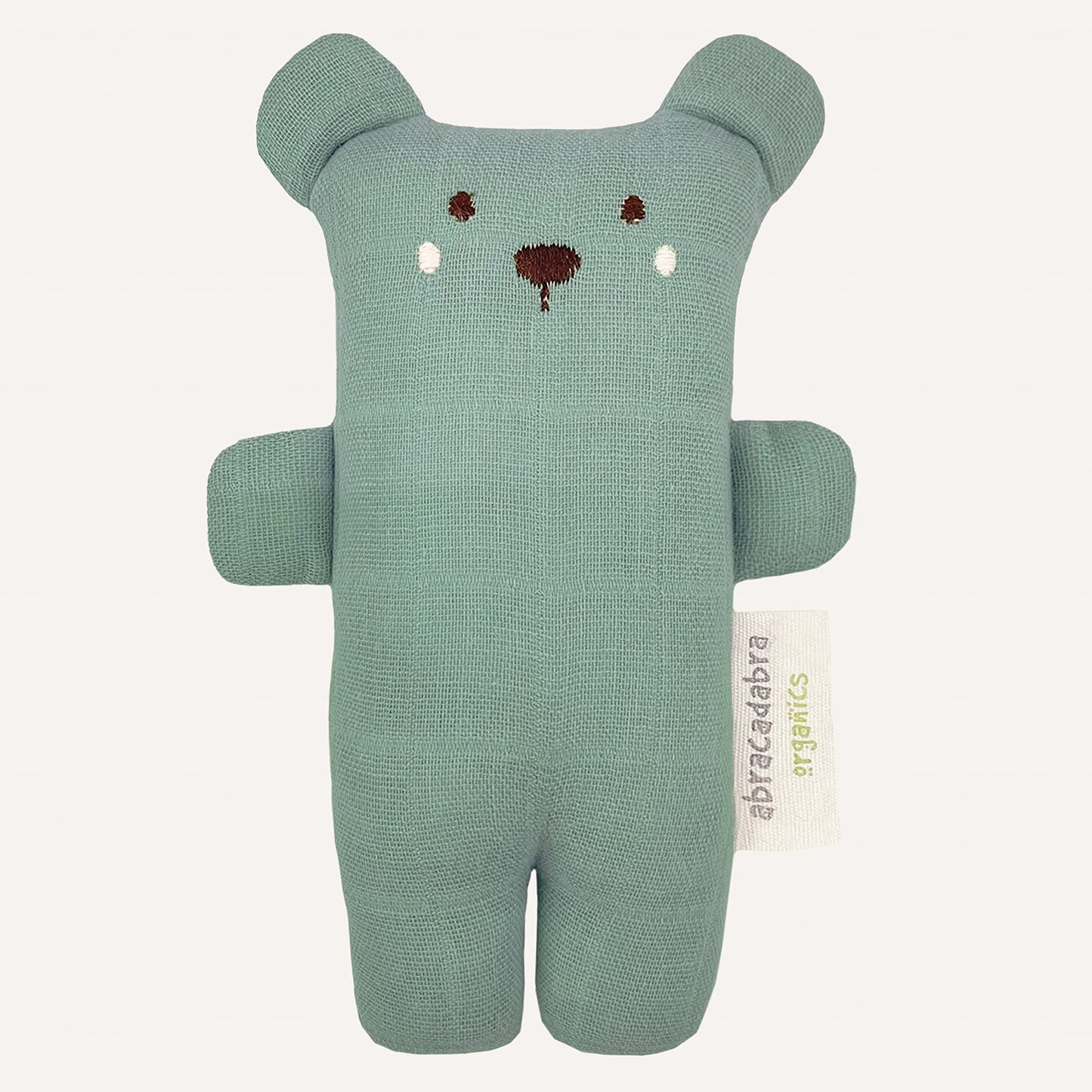 Aventra Organics Soft Cuddle Toy – 100% Organic Muslin, 0+ Months, 18x10x4cm, Boris the Bear Collectible