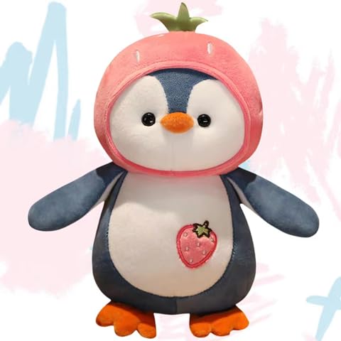 Snugglebug Baby Penguin Plush Toy 25 cm – Strawberry Scented Softness for Cuddles & Playtime
