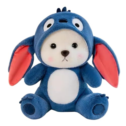 SWUTPO Blue Cap Teddy Bear – 25cm Soft Plush Toy Gift for Loved Ones (Blue Teddy – Small Size)