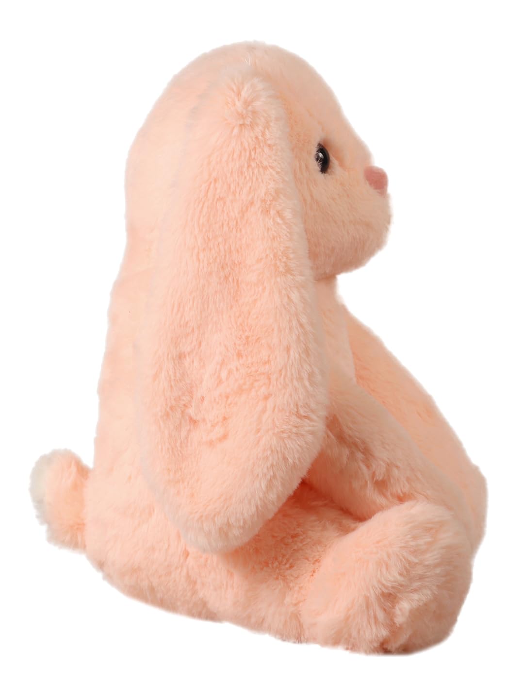 Mivona Peach Bunny Soft Toy for Kids | Huggable 35cm Plush Rabbit with Long Ears | Ultra-Soft Gift