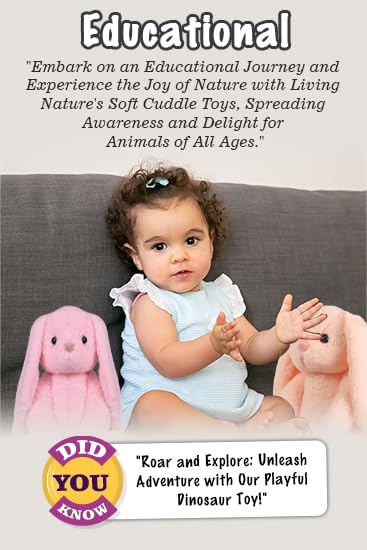 Mivona Coral Bunny Plush Toy for Kids – 35cm Soft Huggable Rabbit with Long Floppy Ears & Cuddly Fur