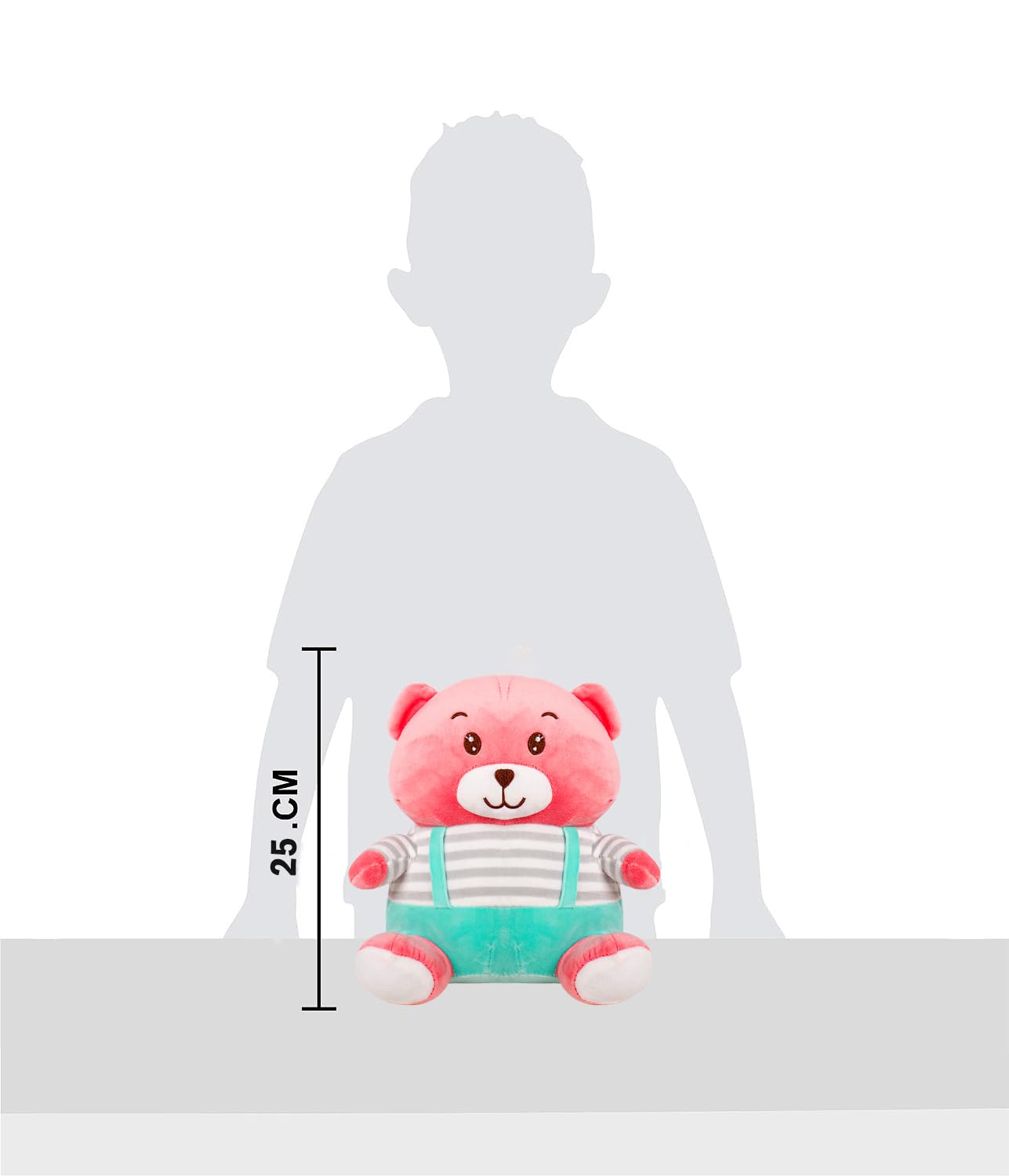 BLOSSOM BUDDY Adorable Teddy Bear Soft Plush Toy for Baby Girls – Perfect Gift for Kids' Birthdays