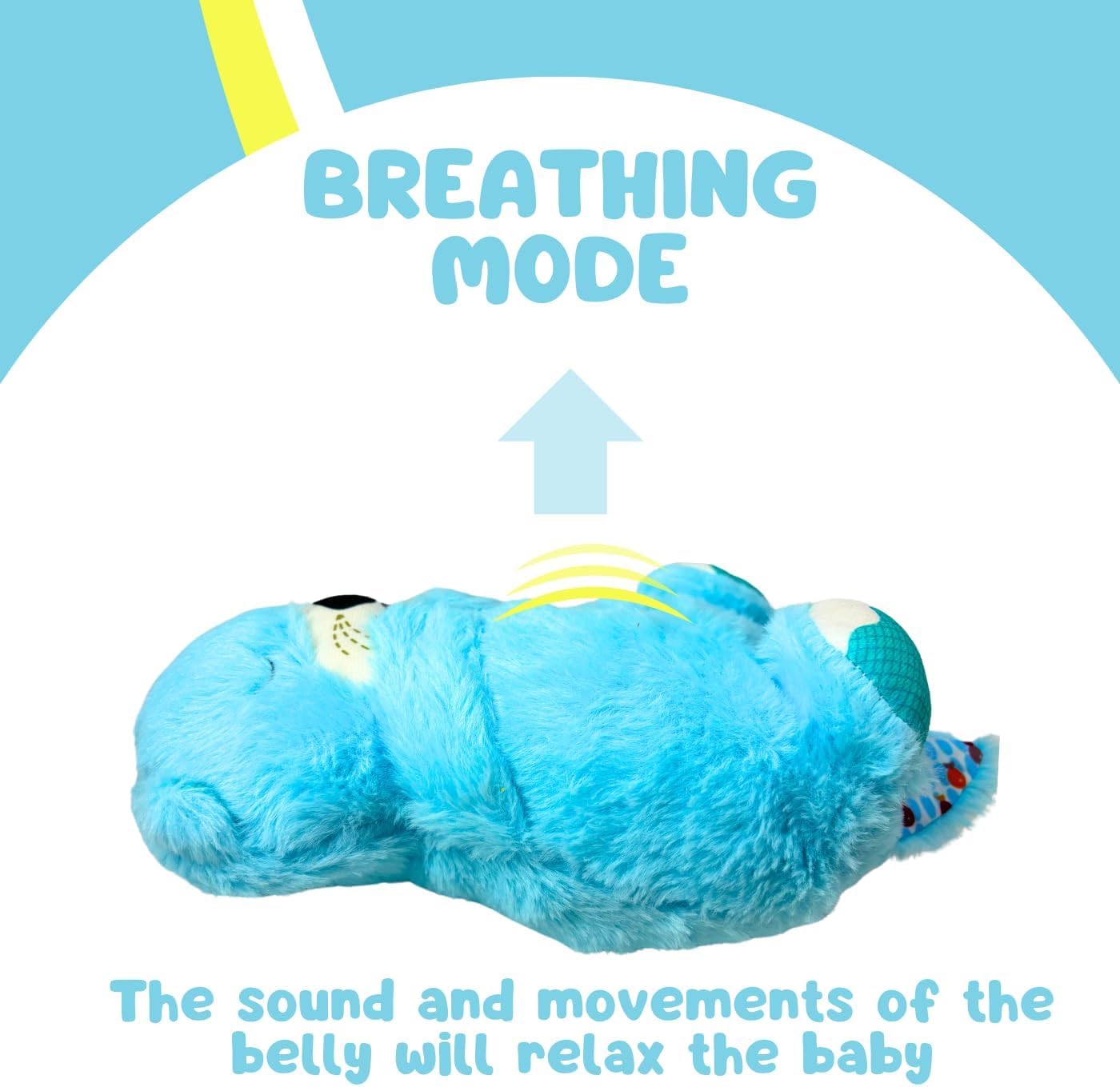 LumeTOY Breathing Teddy Bear Plush Toy – Soft, Huggable 25cm Gift for Kids & Adults