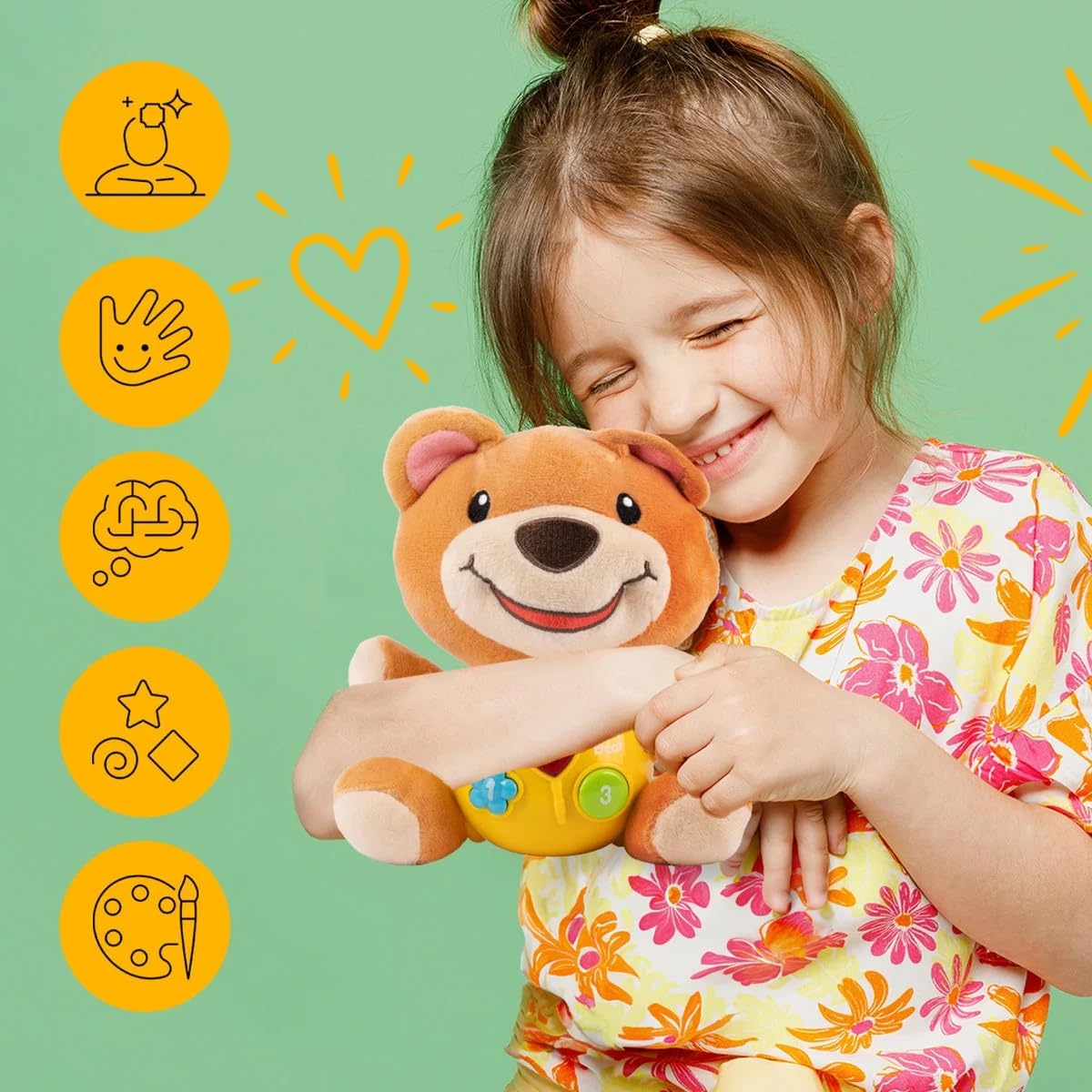 Tubbly Cute Musical Bear with Lights & Sounds – Fun Learning Toy for Babies & Toddlers 6M+