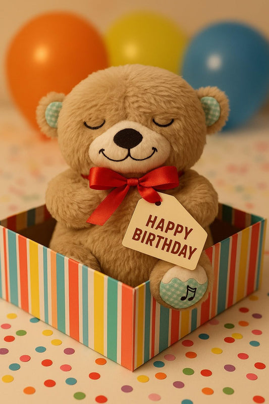 LumeTOY Breathing Teddy Bear Plush Toy – Soft, Huggable 25cm Gift for Kids & Adults