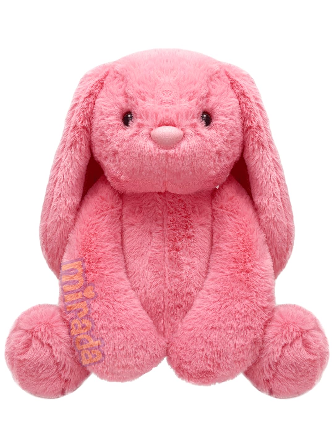 Mivona Coral Bunny Plush Toy for Kids – 35cm Soft Huggable Rabbit with Long Floppy Ears & Cuddly Fur