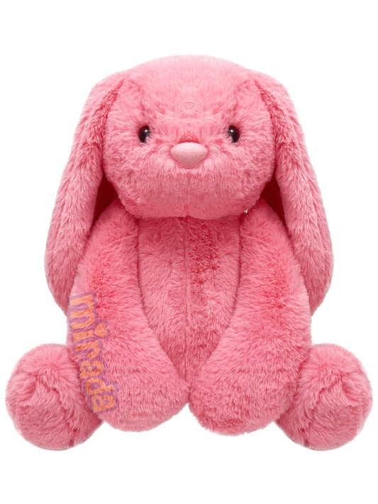 Mivona Coral Bunny Plush Toy for Kids – 35cm Soft Huggable Rabbit with Long Floppy Ears & Cuddly Fur