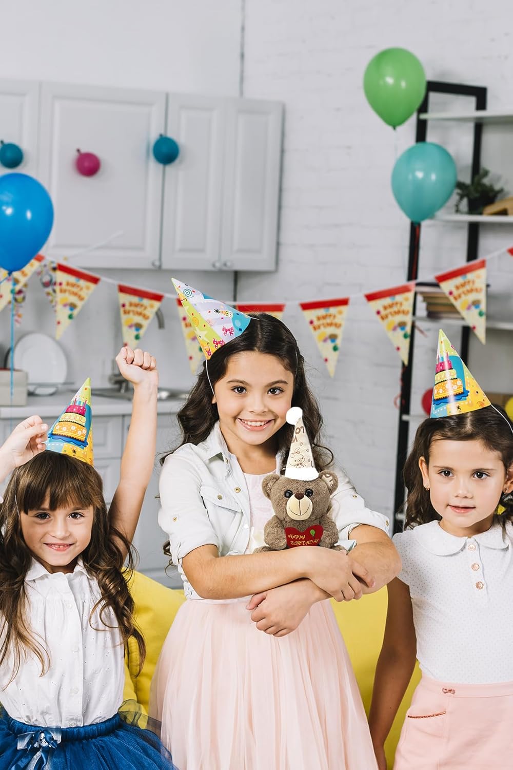 Wibbley Plush Teddy Bear with Heart – Soft Birthday Gift & Décor for Kids and Adults, Huggable Toy