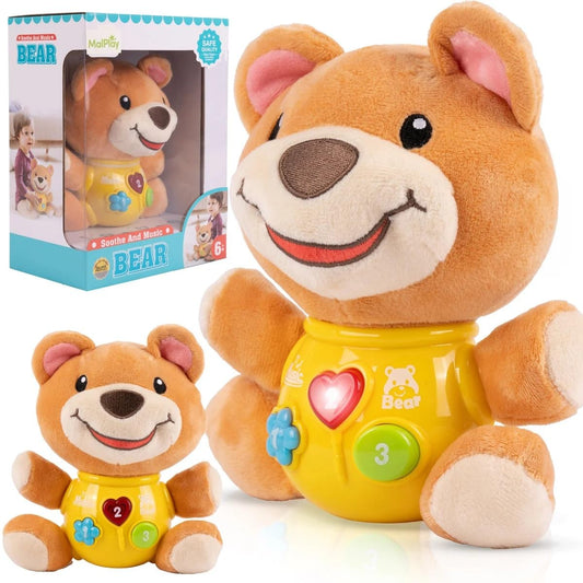 Tubbly Cute Musical Bear with Lights & Sounds – Fun Learning Toy for Babies & Toddlers 6M+