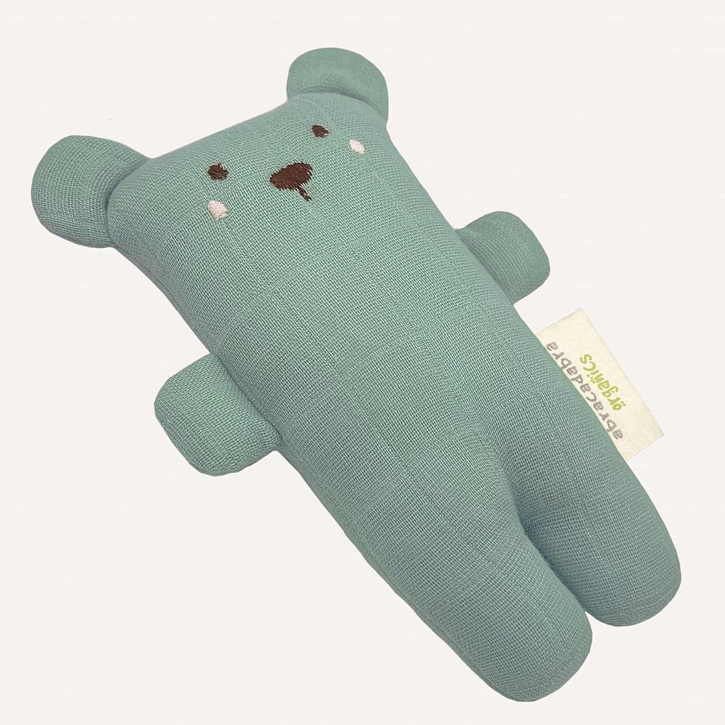 Aventra Organics Soft Cuddle Toy – 100% Organic Muslin, 0+ Months, 18x10x4cm, Boris the Bear Collectible