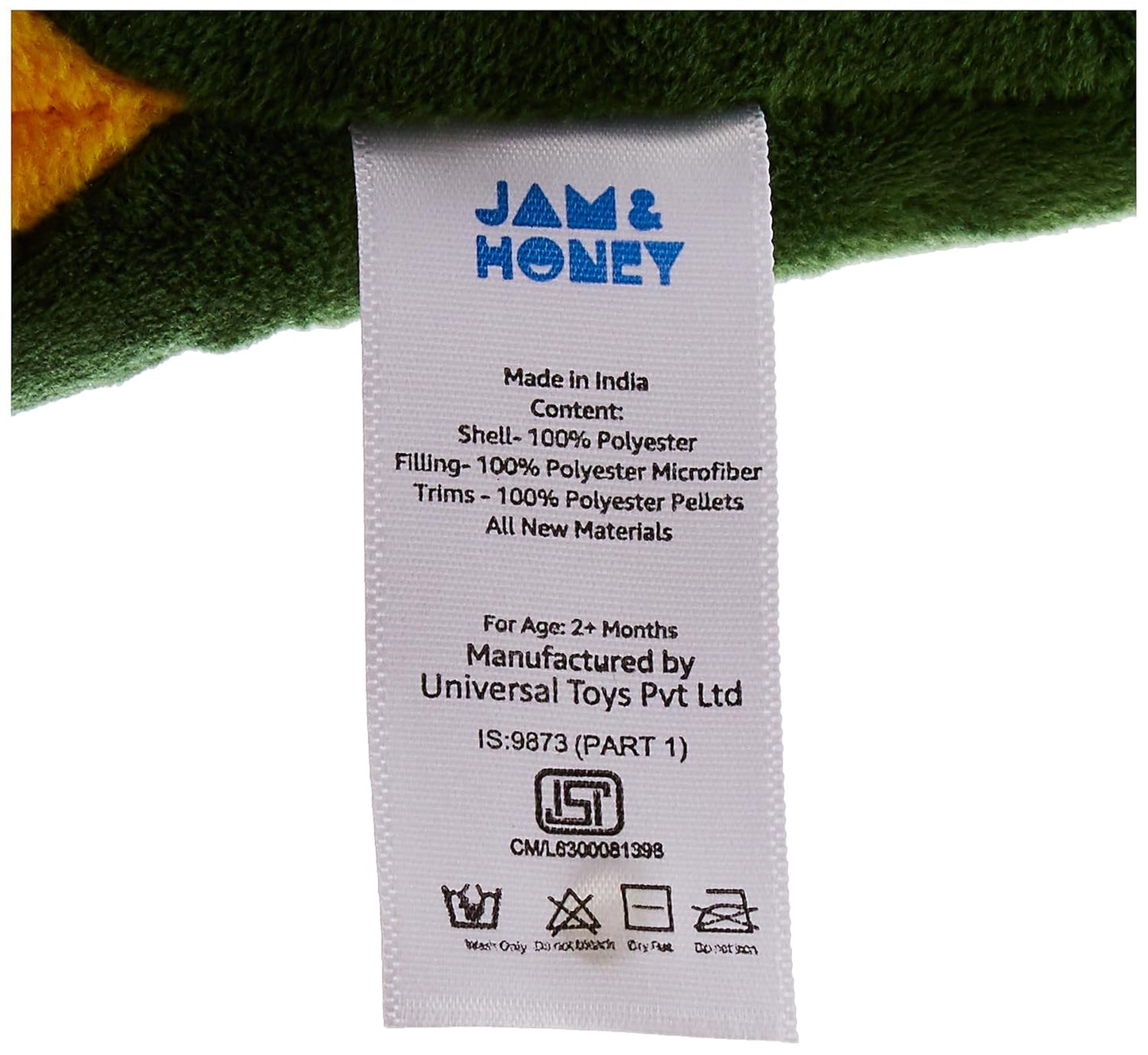Daurelia Joy - Dinosaur Plush Soft Toy for Kids, Super-Soft & Safe, 34cm, Green & Yellow, Unisex Gift