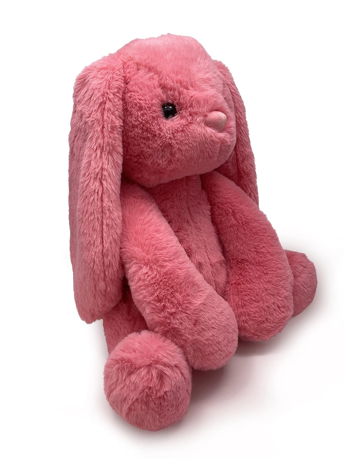 Mivona Coral Bunny Plush Toy for Kids – 35cm Soft Huggable Rabbit with Long Floppy Ears & Cuddly Fur