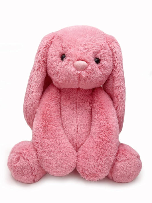 Mivona Coral Bunny Plush Toy for Kids – 35cm Soft Huggable Rabbit with Long Floppy Ears & Cuddly Fur